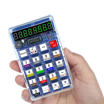 Kit elettronico fai-da-te Calcolatrici a tubo digitale a LED 51 Microcontrollore Conversione resistenza di controllo Progetti di saldatura fai-da-te