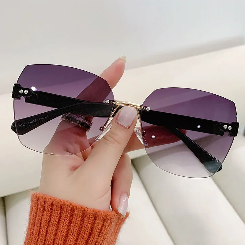 Trendy Frameless Cut Edge Sunglasses - Internet Famous Versatile Sunshades