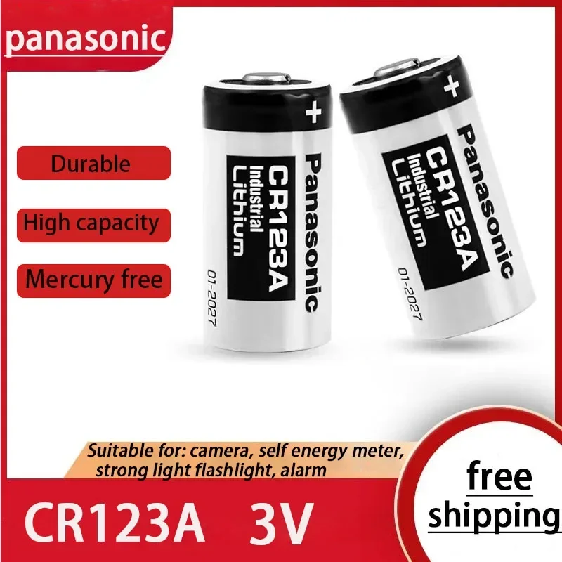 Panasonic CR123 Litio 3V - Batteria Al Litio Ad Alta Capacità 1400 MAh - 1 Pezzo