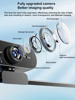 Professional-grade 1080P HD USB webcam (with built-in microphone), suitable for laptops and desktop computers - Image 5