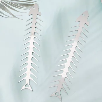 2 pezzi accessori per griglia spiedini per lische di pesce in acciaio inossidabile argento comoda forchetta per girarrosto spiedini per barbecue riutilizzabili falò 1