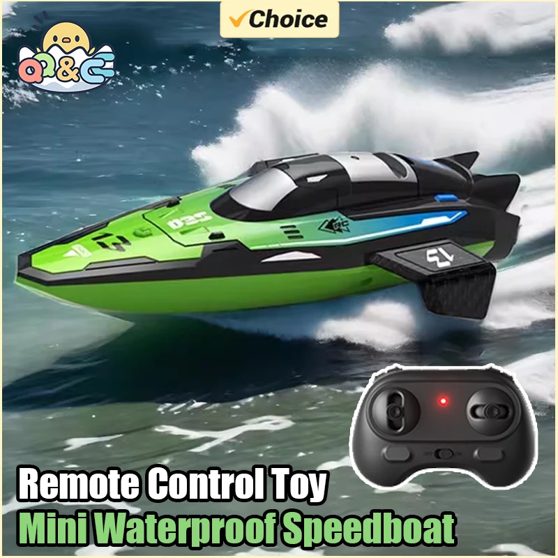 Mini RC Ship High Speed 2.4G Remote Control Boat Toy Rc Speedship With Rechargeable Battery Fast Toy Boat for Children Toys Gift remote control boat