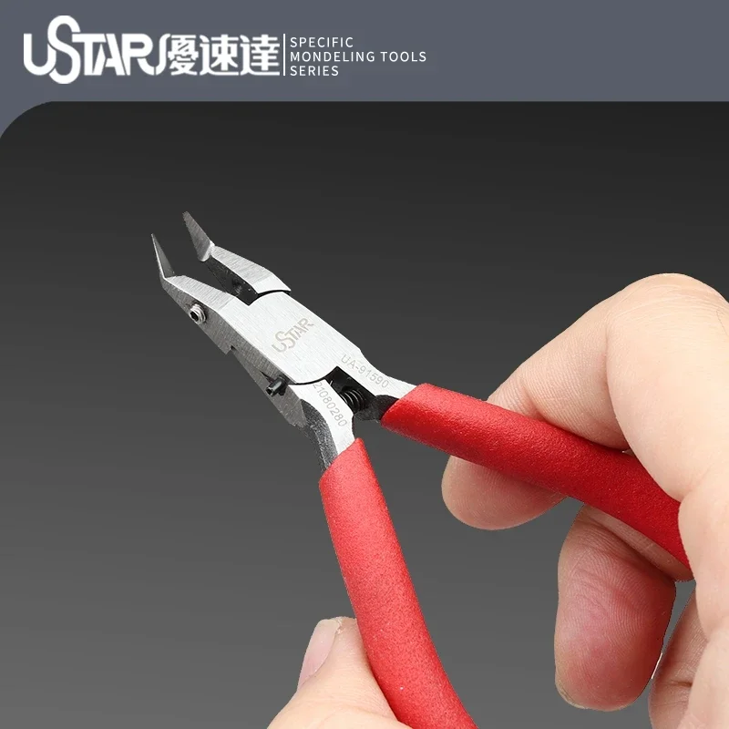 Single Edge Curved Pliers Scissors Assembly Model Tools for Military Model Craft Tools DIY Special-shaped Nippers Model Tools