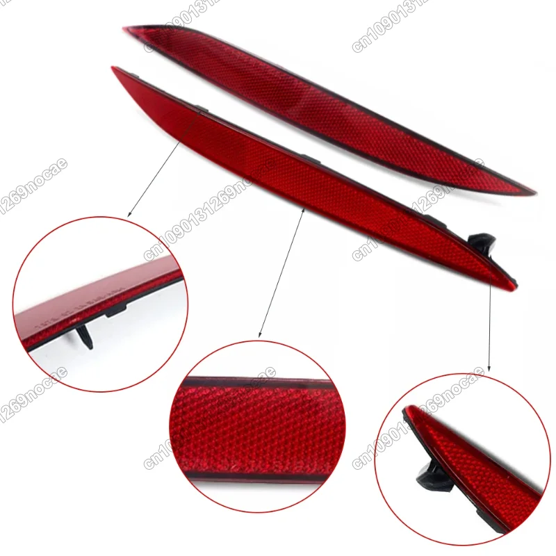 Riflettore paraurti posteriore Lente rossa Ford Transit 2006 Custom Connect sini