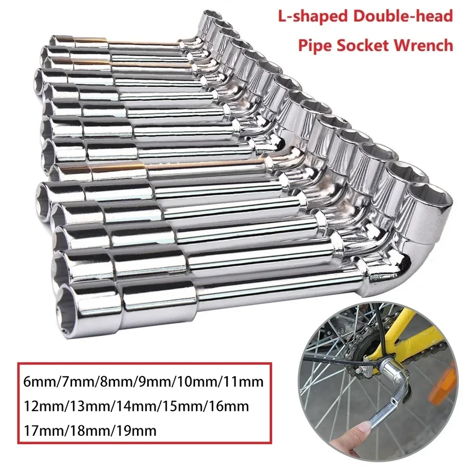 Leliafleury L Shaped Angled Socket Spanner 14 , Hex Tubular Socket - View #8