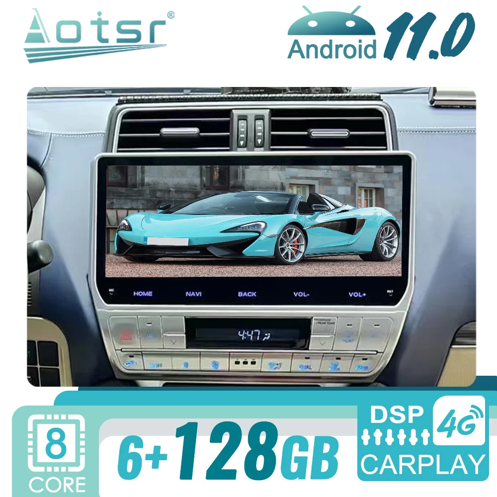 

For Toyota Land Cruiser Prado 2018+ Android Car Radio Stereo Receiver 2Din Autoradio Multimedia Player GPS Navi Head Unit Screen