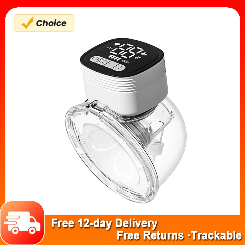 Wearable Breast Pump Portable Electric Breast Pump for Breastfeeding Hands Free 4 Modes 9 Suction Levels Low Noise