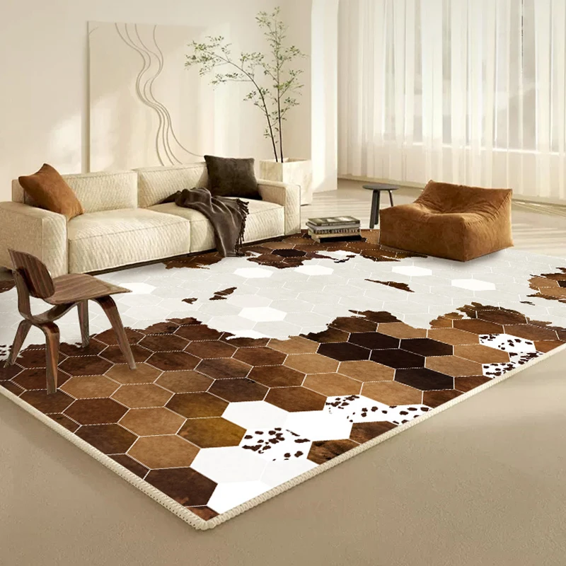 

Minimalist Checkerboard Plaid Carpet Living Room Home Decor Rug Bedroom Study Vintage Coffee Table Rugs Soft Plush Floor Mat 러그