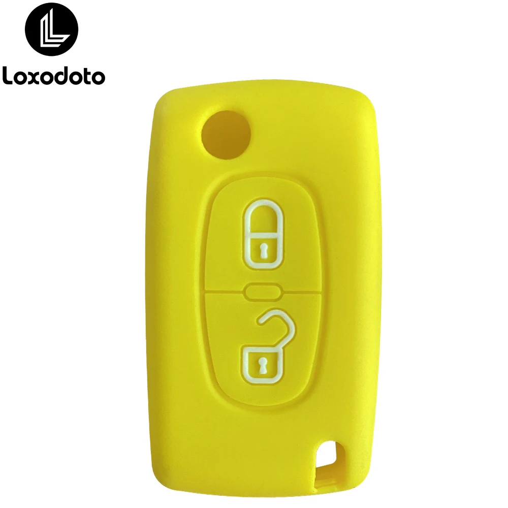 Silicone Car Key Case Cover for Peugeot 206 107 207 4007 3008 307 308 406 407 5008 Citroen Xsara Berlingo C1 C2 C3 C4 C5 C6 C8