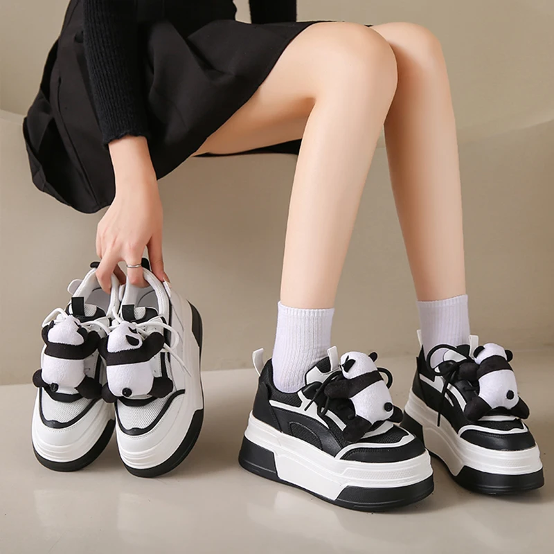 

All-Match British Style Women Shoes Autumn Modis Wedge Basket 2023 Casual Female Sneakers Round Toe Clogs Platform Preppy Fall C