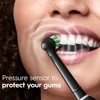 Rotating Electric Toothbrush Black White for Adults with 4 Brush Heads Deep Clean with Rechargeable Power and 2 Min Smart Timer 5
