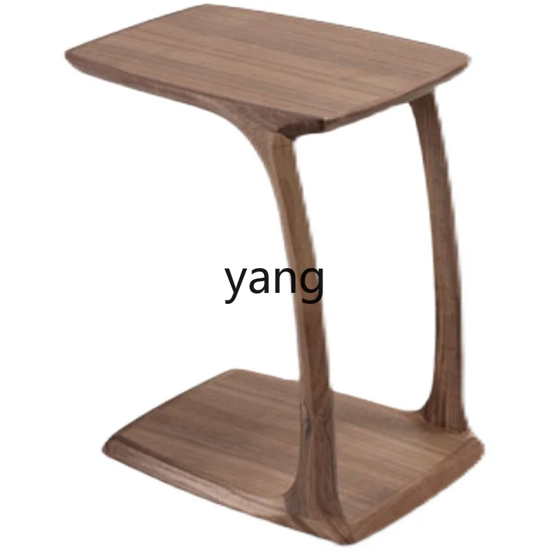 

CX Black Walnut Solid Wood Simple Corner Table Small Apartment Coffee Table Side Table Living Room Furniture