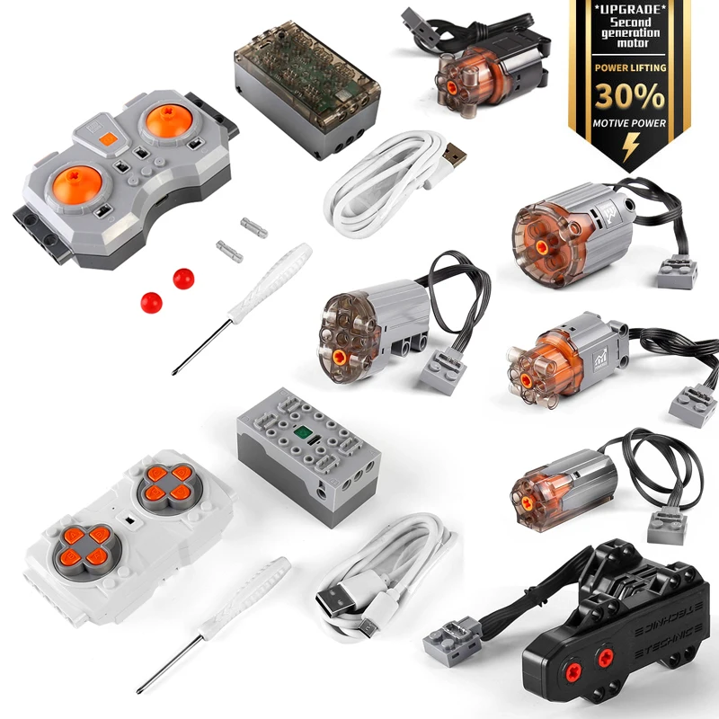 Overspeed L Motor High-Speed M L Xl Monster Motor Servo High-Tech 6-Channel Rc Pf Parts Building Blocks Mold King Bricks Toys