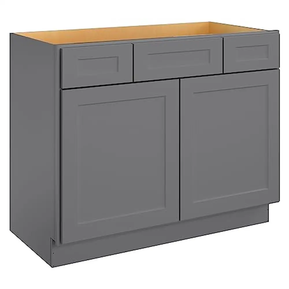 42'' Modern Bathroom Vanity Cabinet with Soft Close Doors and Adjustable Storage Space