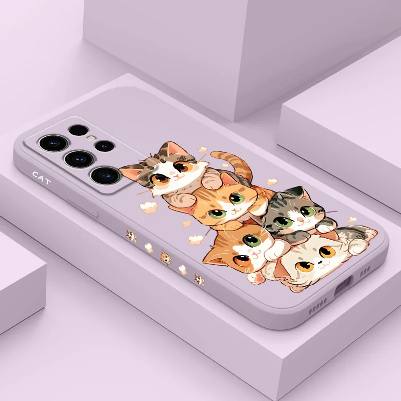 Adorable Soft Cat Design Phone Case Cover