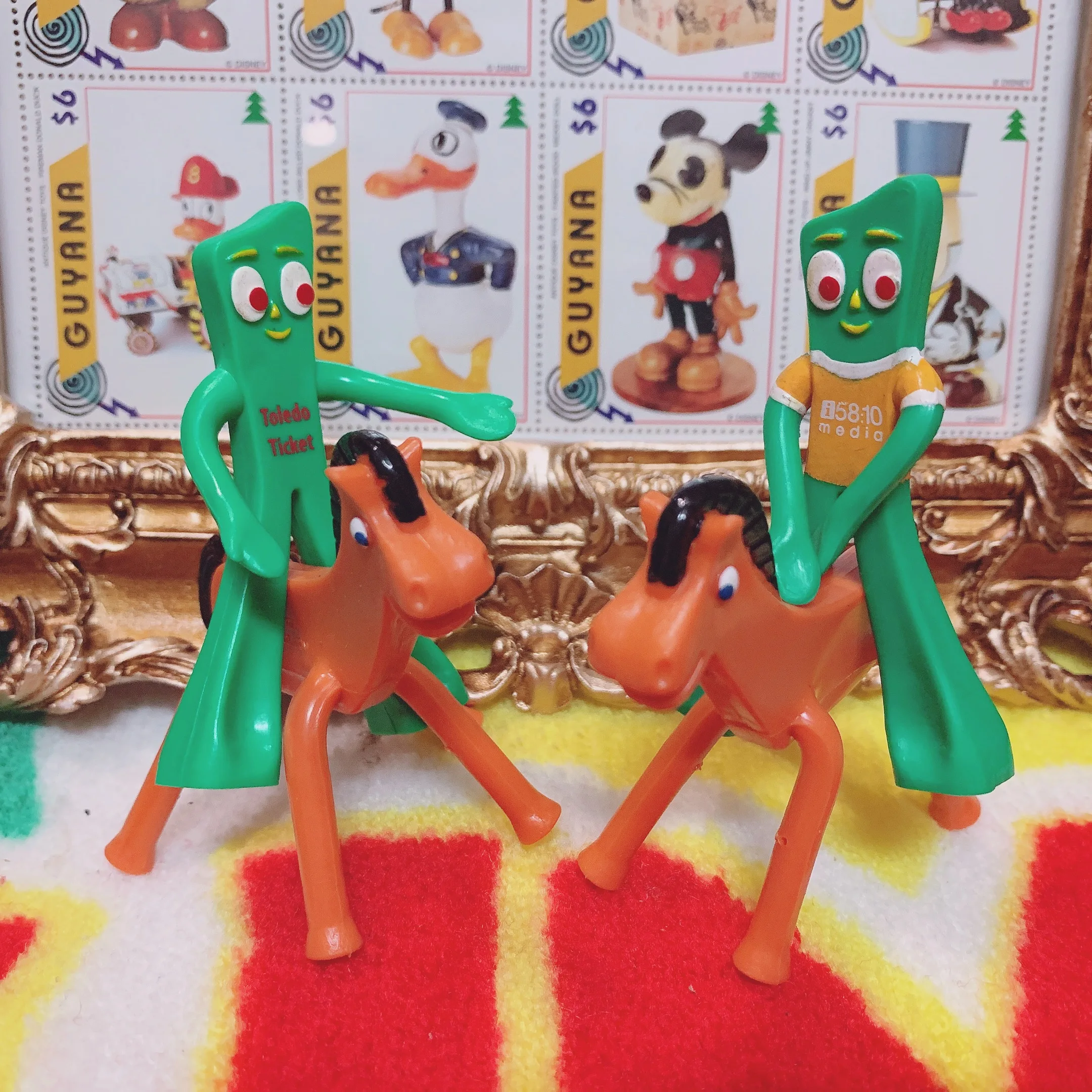 Classic American Retro Gumby Toy Figure een Little Guy Wire Doll Loose Sto Cartoon Sle Collectible Action Figure