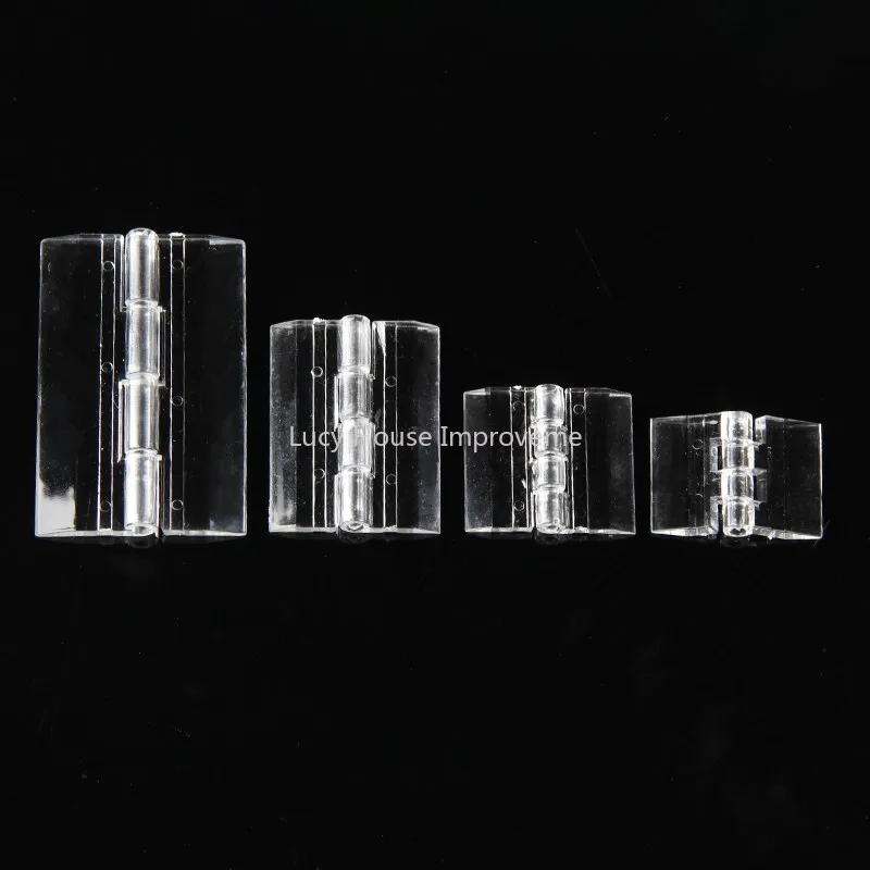 10Pcs/5pcs/set 25X33MM/30X34MM/45X38MM Transparent Plastic Folding Hinges Durable Clear Acrylic Hinge Tools furniture hinge,wooden box hinge,cabinet door hinges,cabinet hinges,bronze butterfly hinges