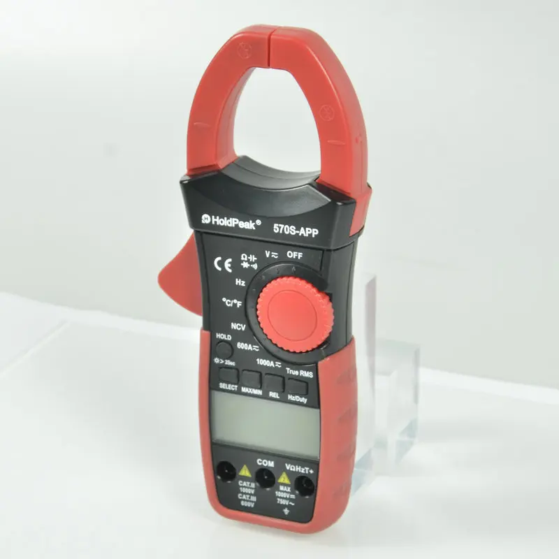 HP-570S-APP 다기능 디지털 클램프 멀티미터, 스마트폰 블루투스 연결 전류 클램프 계량기