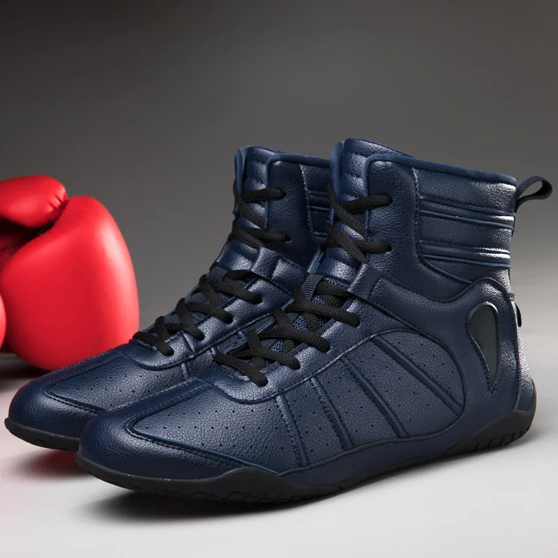 Wear Resistant Anti-slip Gym Folding Boxing Training Boots Professional Breathable Men and Women Wrestling Shoes