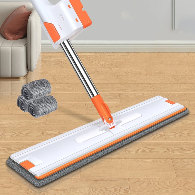 maandelijks wereld barsten Nieuwe Grond Vlakmops Wassen Cleaning Cleaner Self-Wringen Mop Squeeze  Huishoudelijke Automatische Uitdroging Telescopische Gereedschap Voor Thuis