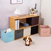 Folding Non-woven Fabric Storage Box With Handle Storage Basket Cube Bin For Children Toys Sundries Organizer Storage Bins 2