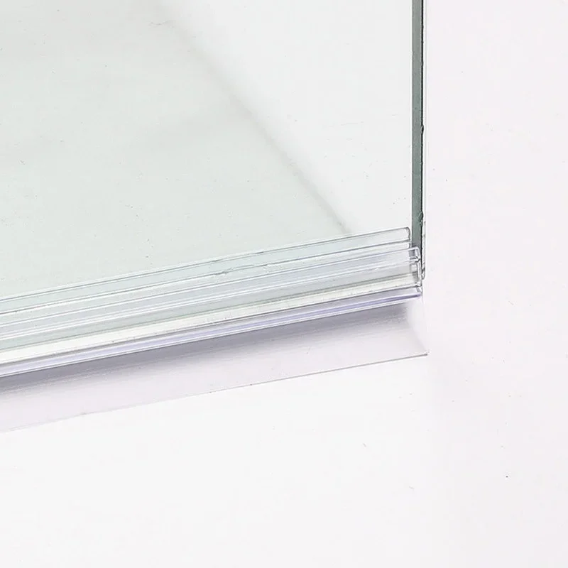 Transparent shower sealing strip bath screen door sweep water blocking strips Glue-free Weatherstrip for 6 to 12mm Glass 2X50CM door seal strip sealing strip tape window seal strip sealing tape rubber seal strip rubber door weatherstripping door weatherstripping shower door seal silicone seal strip sealing strip rubber shower seal shower water barrier waterproof tape