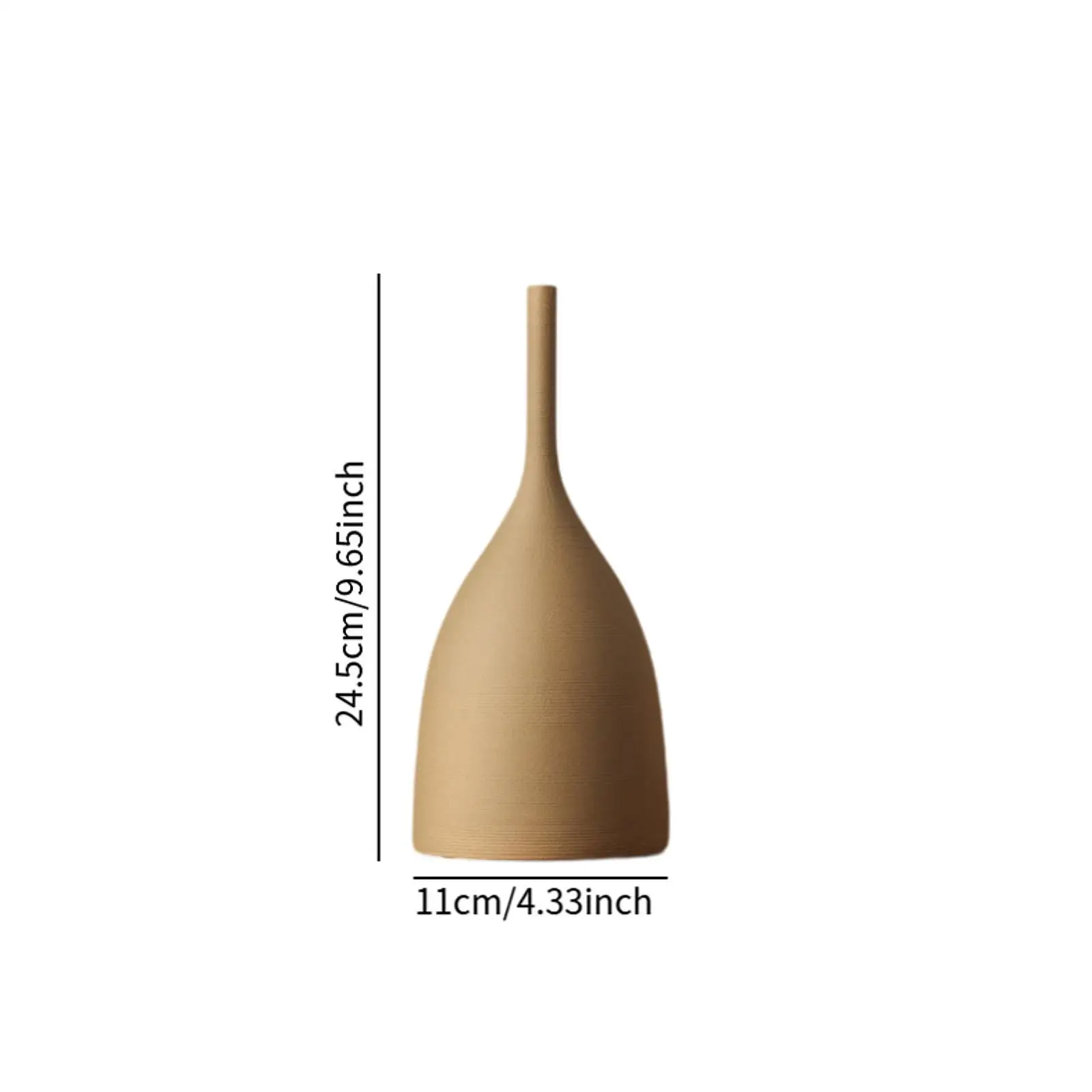 Decorative Vase Ornament Decor Table Centerpiece Flower Arrangement for Bedroom