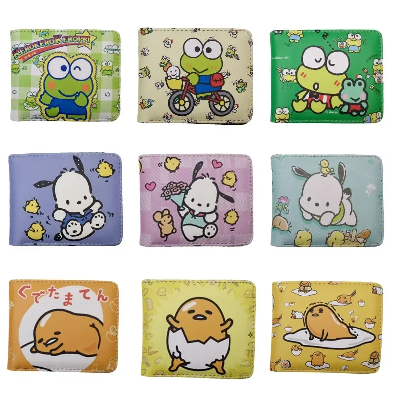 

Sanrio Kawaii Gudetama Kerokero Keroppi Pochacco Cute Cartoon Coin Purse Exquisite Birthday Gift for Friend Wallet Wholesale