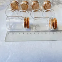 12/18/24/36/48 Pcs 30ml Small Glass Bottle Cork Tiny Glass Jars Clear Mini Containers DIY Home Decor Wishing Bottles 1