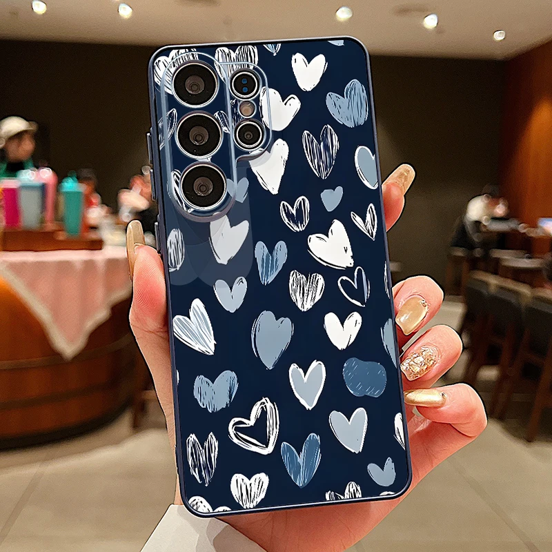 Love Heart Printed Magnetic Phone Case Cover