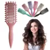 Curly Hair Brush Hollow out Curl Define Styling Brush Beard Comb Styling Detangling Brush Multi-purpose Home Styling Tools 1
