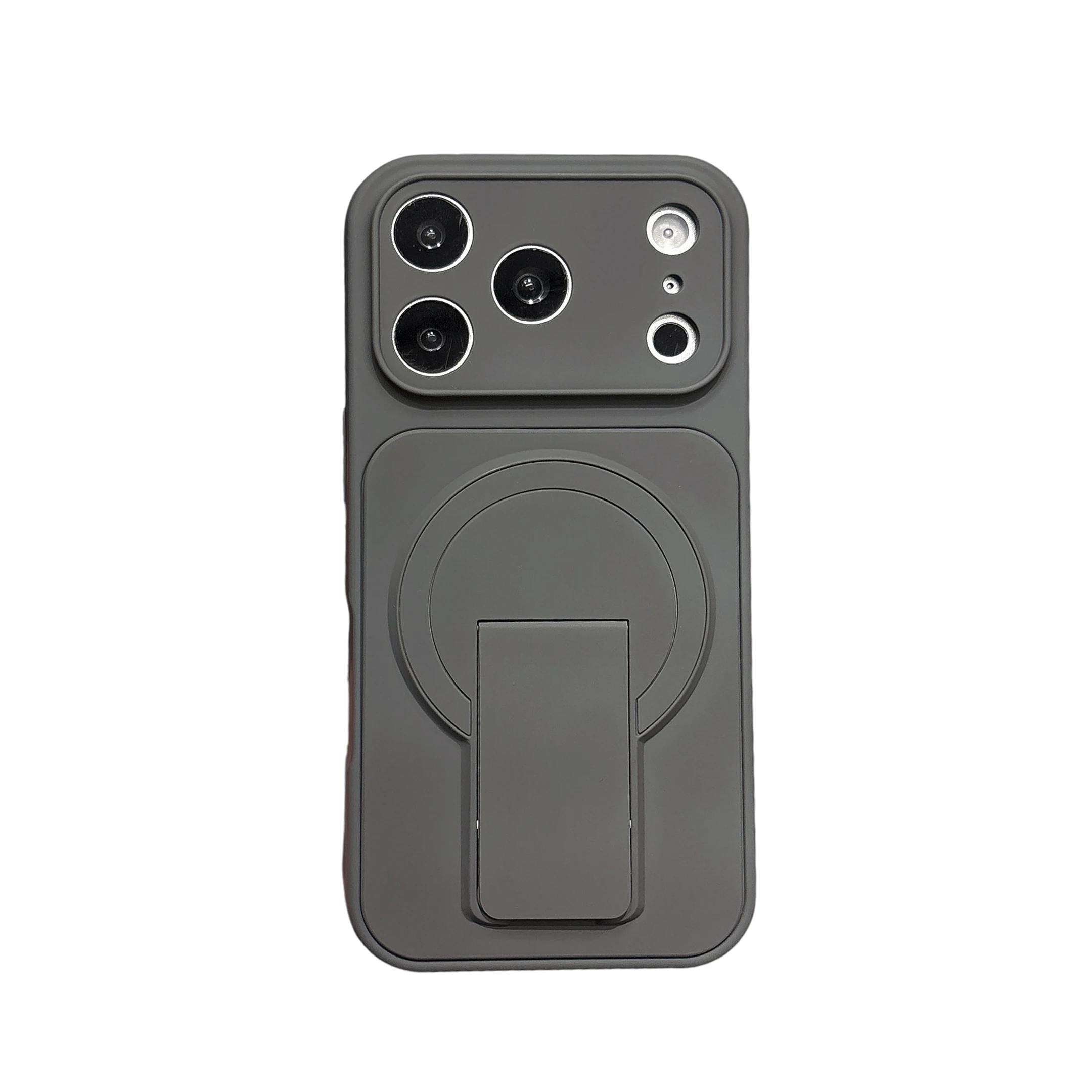 MagSafe Flip Kickstand Shockproof Phone Case with Magnetic Wireless Charging Cover