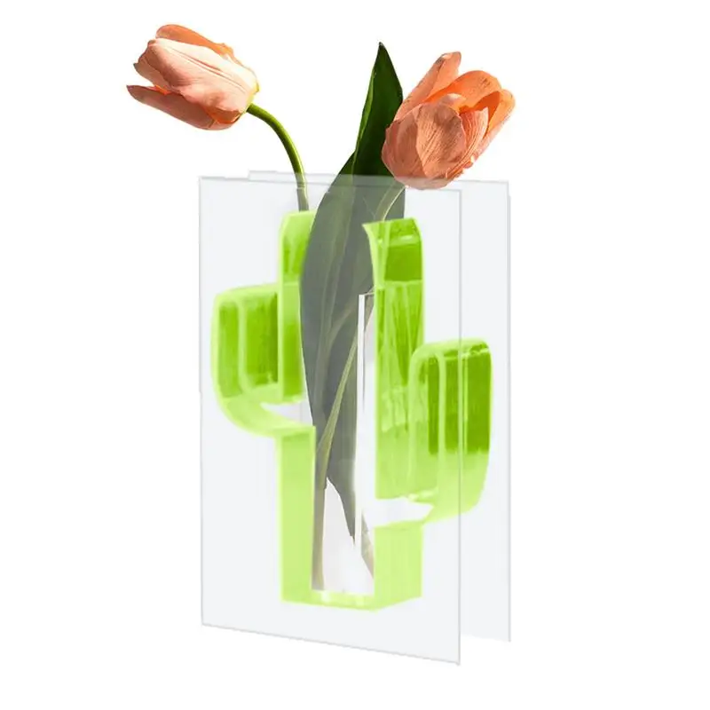 

Clear Cactus Vase Modern Clear Plant Vase Acrylic Hydroponic Plant And Art Flower Arrangement Ornament Container For Bedroom