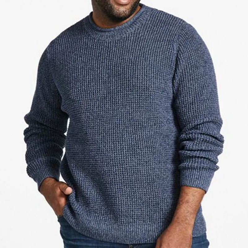 Men's Sweater 2023 New Fall And Winter Pullover Thickened Sweater Crewneck Long-Sleeved Sweater
