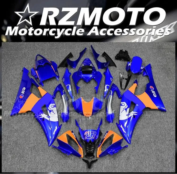 

Комплект обтекателей из АБС-пластика для мотоцикла, комплект для YAMAHA YZF - R6 08 09 10 11 12 13 14 15 16, кузов синего и оранжевого цвета, 4 подарка