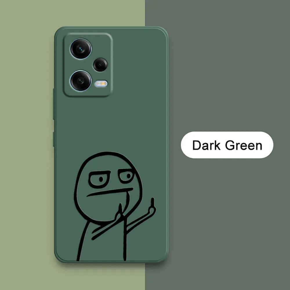 Funny Middle Finger Fundas For Xiaomi Redmi Note 13 Pro Plus 12 12S 11S 10 10S 9 S 8 7 11 Pro Cute Man Phone Case Silicone Cover