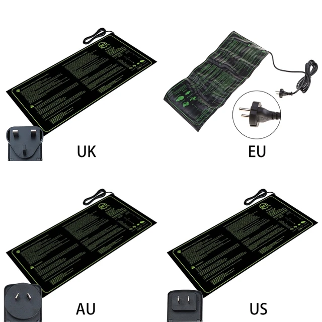 Tartós Vízálló Palánták Hőszőnyeg 20 "X 10" Meleg Hidroponikus Fűtőpad