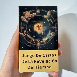 Time Revelation Spanish Tarot Deck - Classic 78-Card Set with Keywords for Fortune Telling (D613)