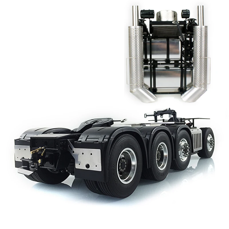1/14 Scale LESU 8X8 Metal Chassis 3Speed Gearbox RC 1851 3363 Tractor Truck for Remote Control Tamiyaya Toys for Adult Th15091 3