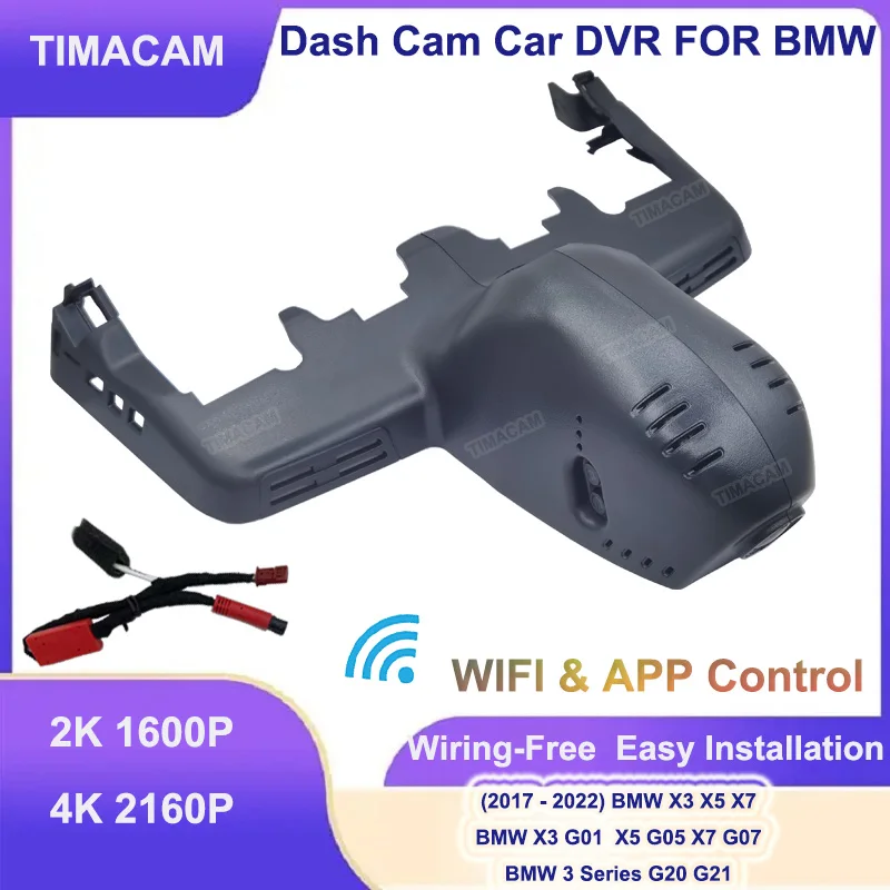 

Автомобильный видеорегистратор TIMACAM 2K 4K 2160P, видеорегистратор с двойной камерой для BMW X5 G05 X3 G01 X7 G07 для BMW 3 серии G20 G21 2018 2019 2020 2021 2022