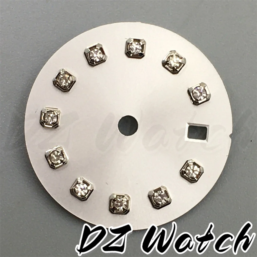 Stunning 20.5mm Multicolor Sunburst Watch Dial with Diamond Markers and Date Window