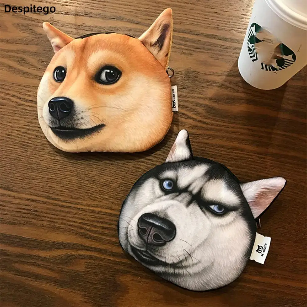 Creative Cute Pattern Coin Money Bags Cat Earphone Bag Change Storage Bag