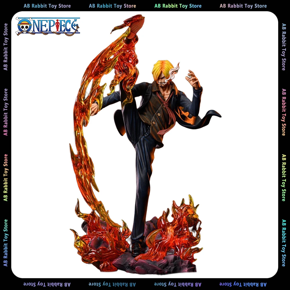 

30cm One Piece Figure Sanji Leg Fire Battle Sanji Anime Figures GK Figurine PVC Statue Model Doll Collectible Ornament Toy Gifts