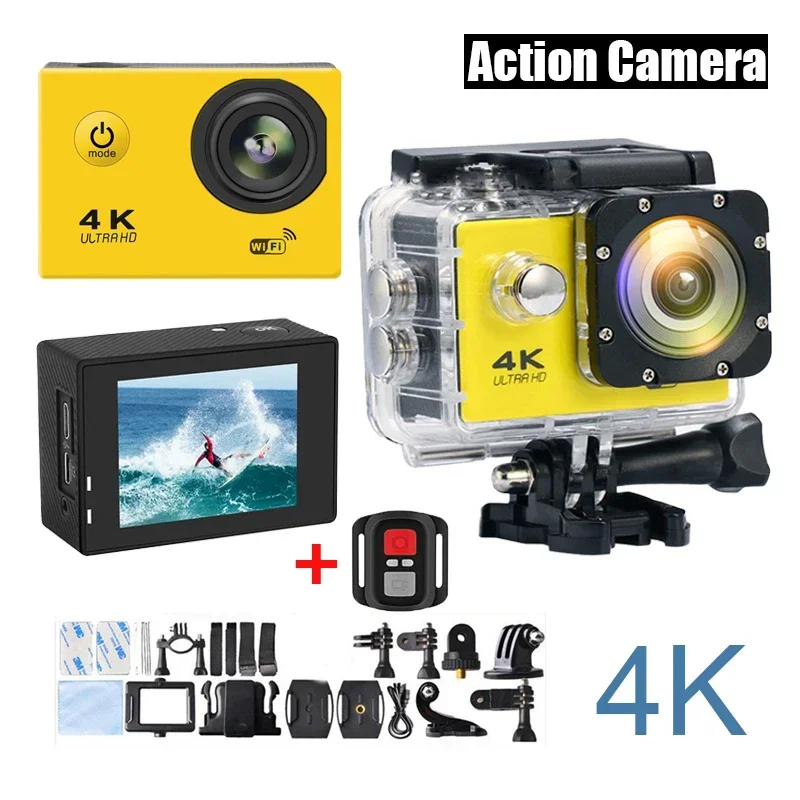 Action Camera 4K WiFi 2.0-inch Screen Waterproof 170D Underwater sports video cameras for motorcycle helmet Outdoor Sport Cam Action Camera 4K WiFi 2.0-inch Screen Waterproof 170D Underwater sports video cameras for motorcycle helmet Outdoor Sport Cam