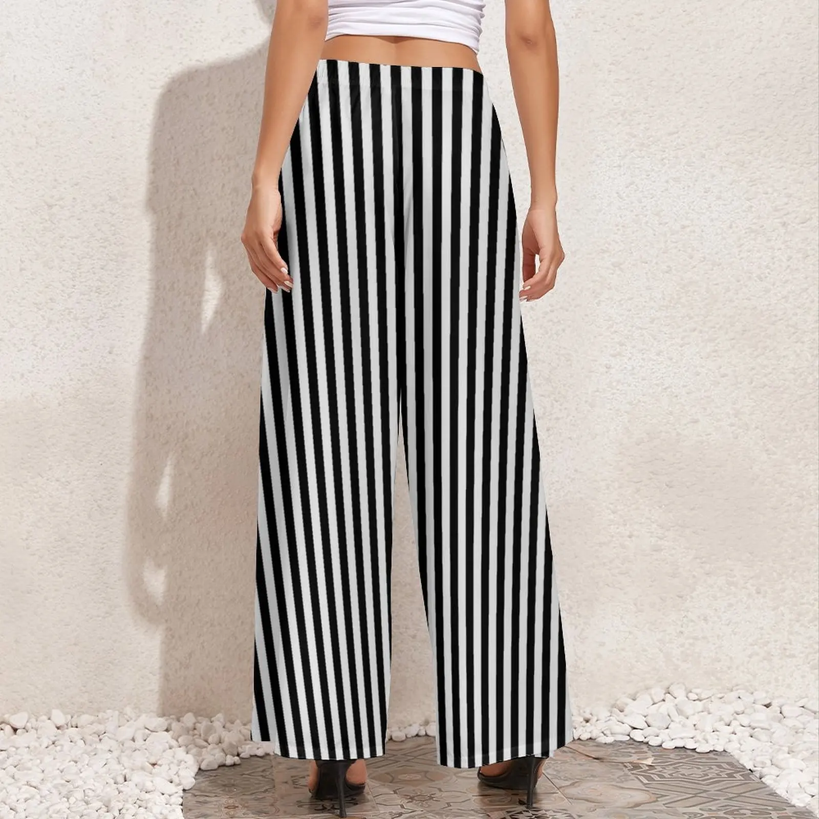 パンツ widestraight stripe slacks Lightweight Stretch Side Stripe Wide Leg Pants | Talbots