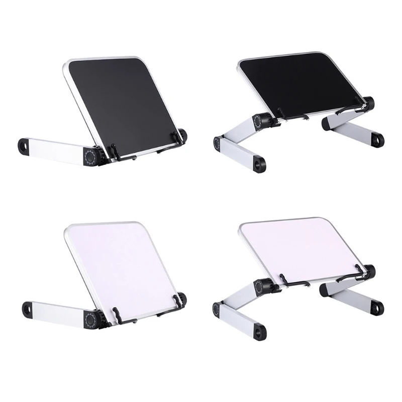 Foldable Reading Book Holder Bookcase Stand 360 Degree Adjustable Support Desk Organizer for Cookbook PC