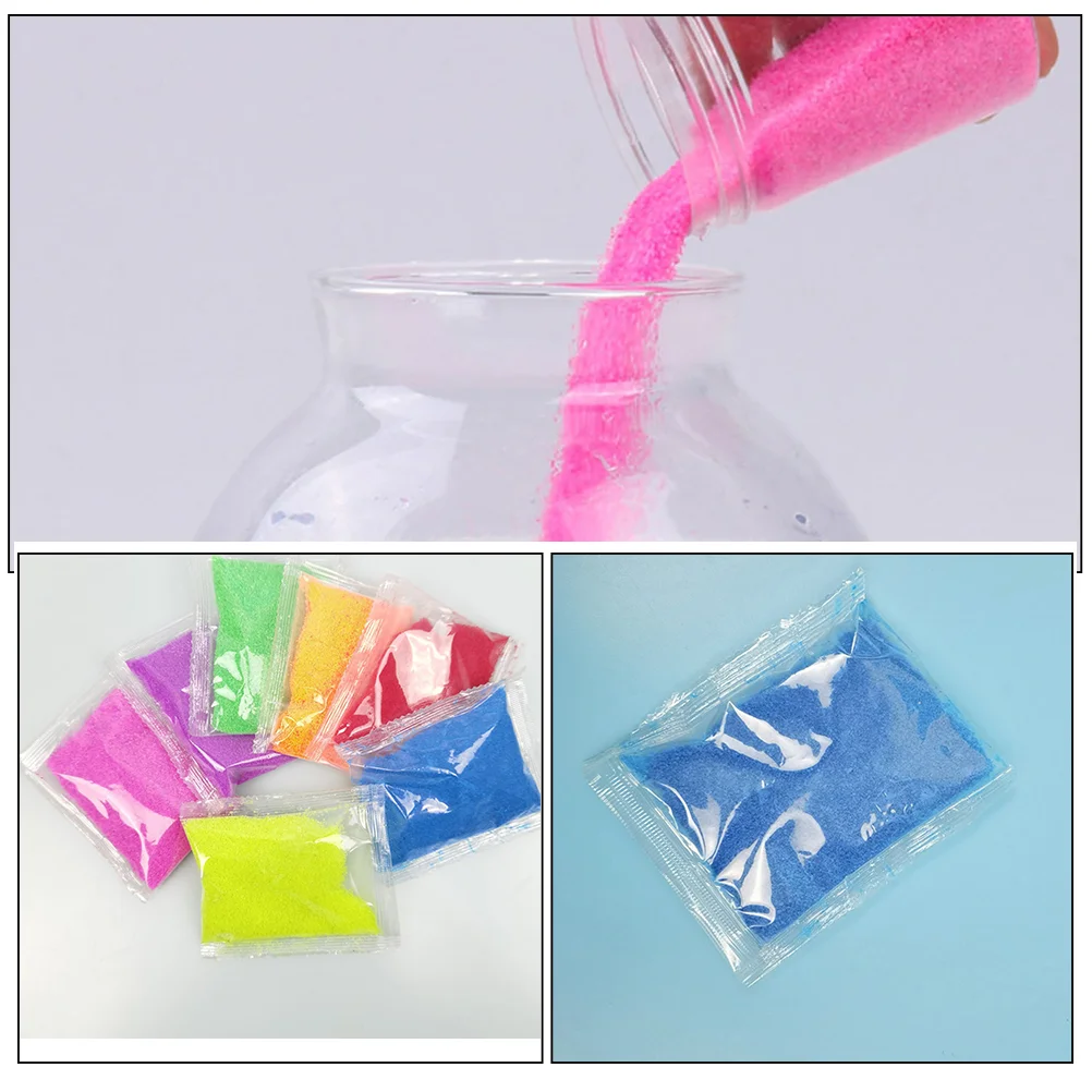 7 Packs Sand Hydrophobic Toys Toddler Supplies Kids Colored for Children Portable Funny Beach 6