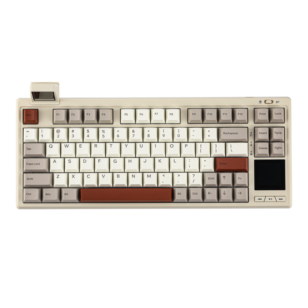 EPOMAKER RT80 Mechanical Keyboard 5000mAh Customized Hot Swappable DIY Touch Display 1k Polling Rate 2.4g BT Wireless Keyboard