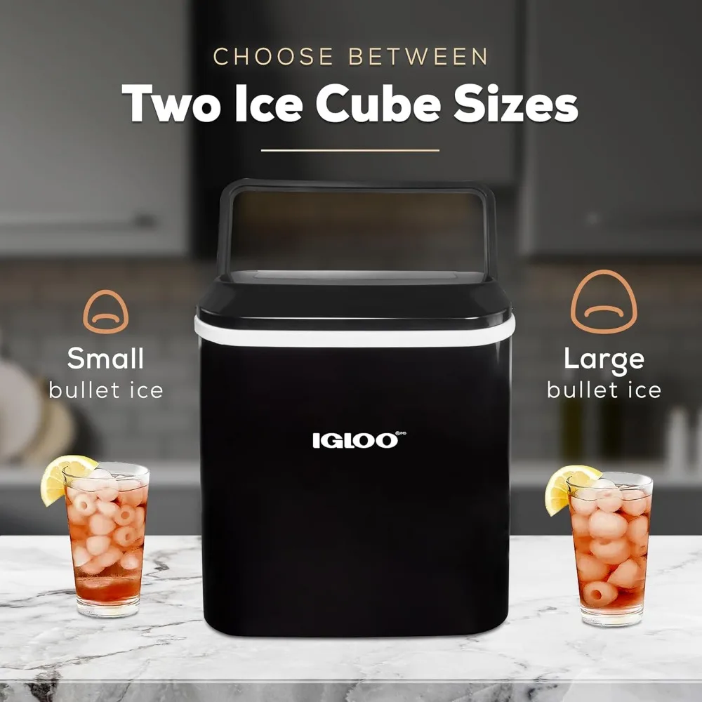 Premium Self-Cleaning Countertop Ice Maker Machine, Handled Portable Ice Maker, Produces 26 lbs. in 24 hrs 4