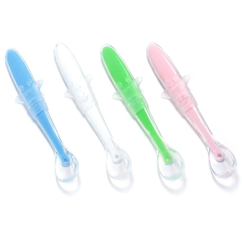 

Baby Soft Silicone Spoon Training Feeding Spoons for Kids Toddlers Children Gift